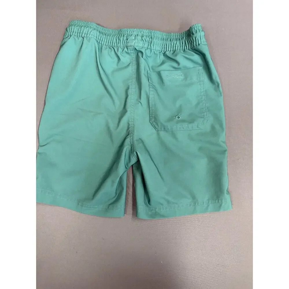 Tilly's Blue Crown Boy’s Youth Swim Shorts Trunks Teal Size Small
